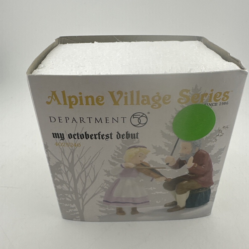 Dept. 56 2012 Alpine Village My Octoberfest Debut 4025240 RARE